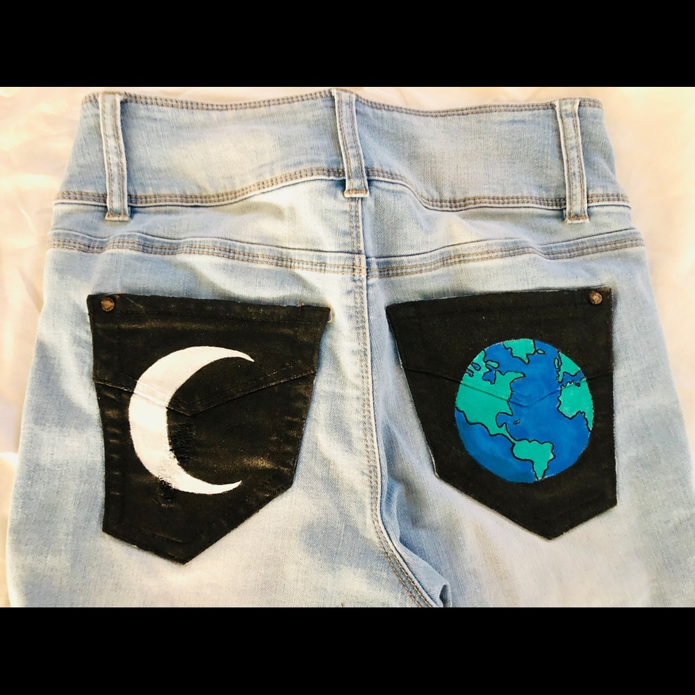 High Waisted Galaxy jeans!!
